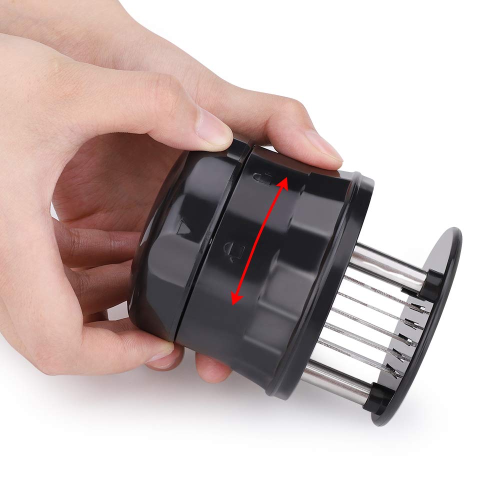 Attendrisseur Viande 56 Lames Inox – Ultra-Tranchant Pour Bœuf, Porc, Poulet, Poisson – Cuisine Pro
