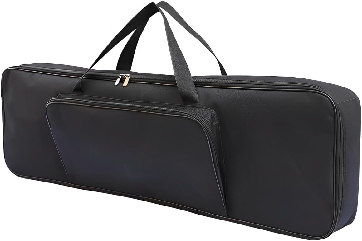 Electronic Organ Bag 黑色 尼龙背包 54键 76键 61键 88键 电动钢琴工具乐器套套件 (76key 120-45-16cm)
