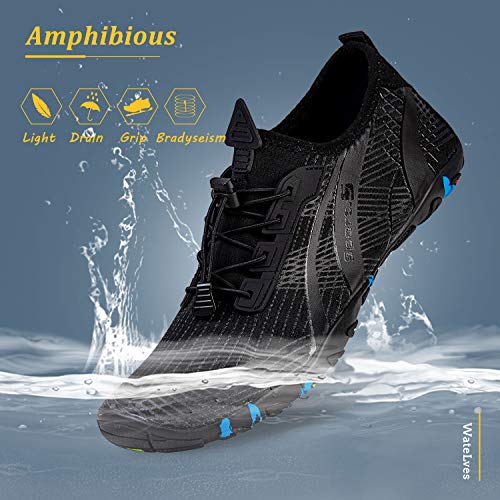 Image of WateLves Water Shoes Mens Womens Beach Swim Shoes Quick-Dry Aqua Socks Pool Shoes for Surf Yoga Water Aerobics