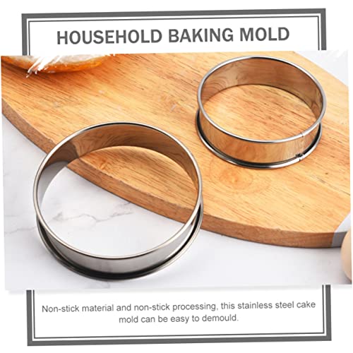 VINTORKY Diy Cake Ring Mousse Mold Cake Mousse Mold Stainless Steel Kitchen Baking Tool Reusable