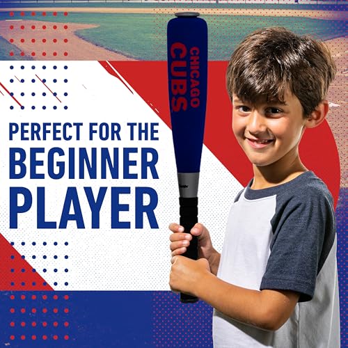 Image of MLB Chicago Cubs Team Jumbo Foam Bat and Ball Set, 21-Inch, Blue