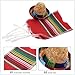 Ciieeo 1 Set Miniature Mexican Hat and Scarf Bottle Decorations Stylish Fiesta Decor for Mexican Independence Day Parties Cute and Fashionable Mini Hats with Striped Scarves