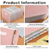 Candcamp Accordion File Organiser, 25 Pockets Expanding File Folders, A4/Letter Size, Document Organiser, Concertina Filing Boxes - Image 2