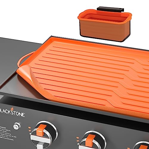 STILLDIO Griddle Cover for Blackstone 36 Inch Silicone Mat Grill Top Cover with Black Stone Grill Grease Cup Liners Premium Food Grade Mat Outdoor Protective Heavy Duty Accessories for Blackstone