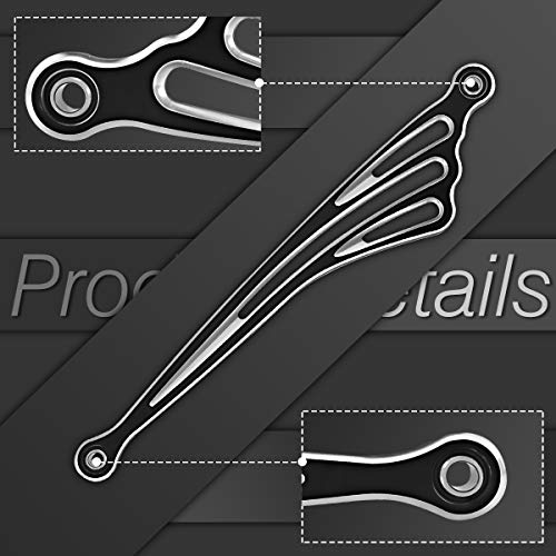 KATUR Motorcycle Wing CNC Black 31CM Gear Shift Lever Shift Linkage for Harley Trike Model Touring Road King Softail 1984-2015 2016 2017 - Thumbnail 6