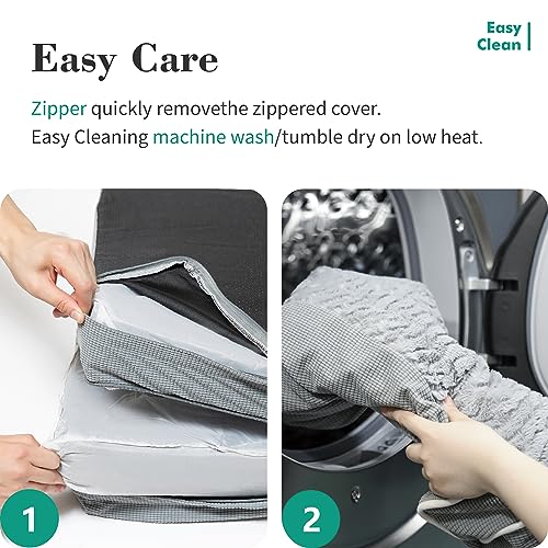 Tjsouler Orthopedic Dog Beds For Large Dogs,Waterproof Lined Egg Crate Foam Pet Bed Mat With Removable And Washable Cover And Non Slip Bottom,Dog Sofa Bed thumb #6