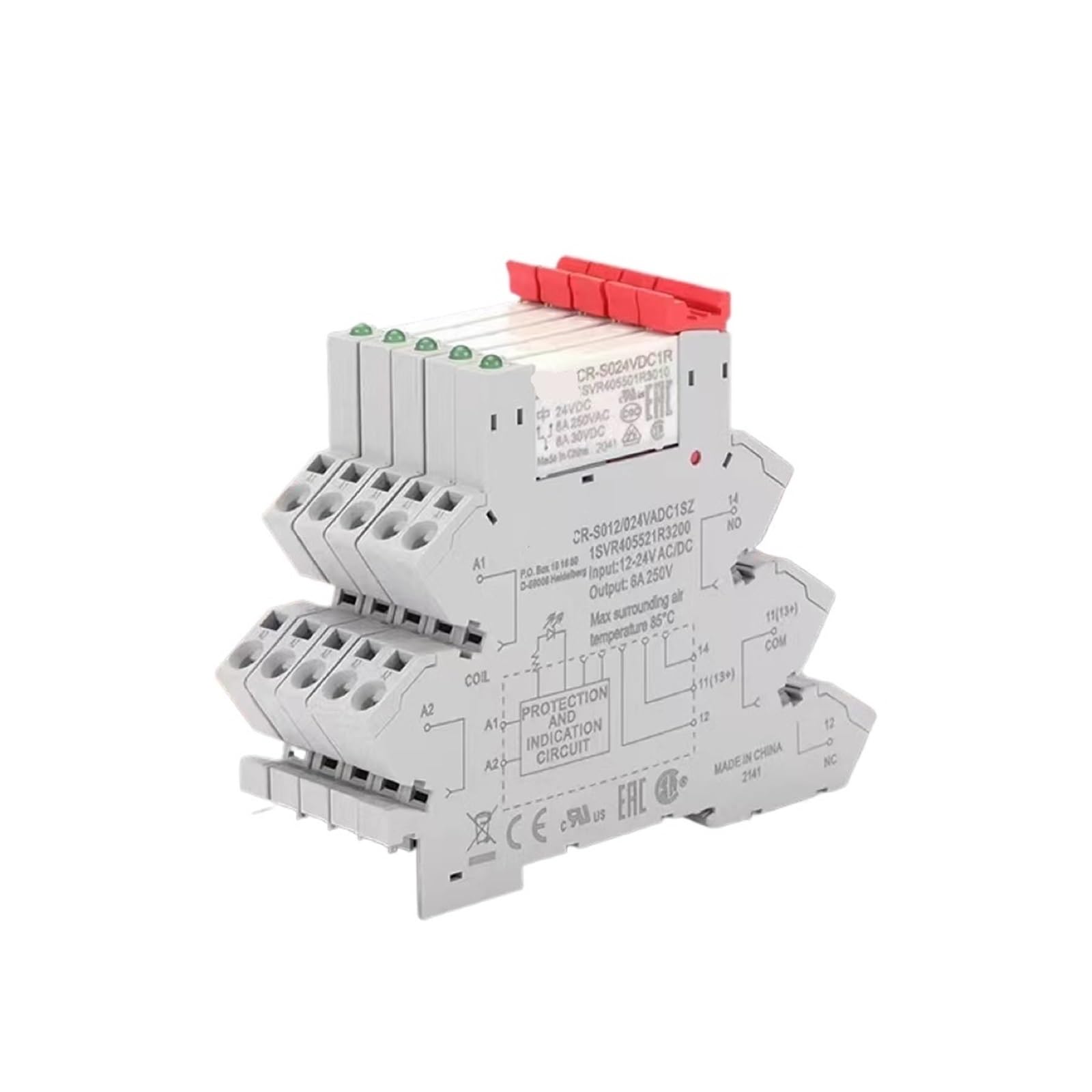 Relé de interfaz CR-S de ABB CR-S024VADC1CRZ para control de armarios 5