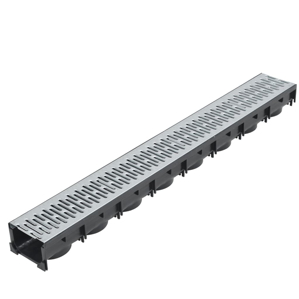 Genérico Canales de Drenaje 3 Unidades Acero galvanizado 3 m,Bricolaje,Fontanería,Piezas y Herramientas para componentes de fontanería,Desagües-142877