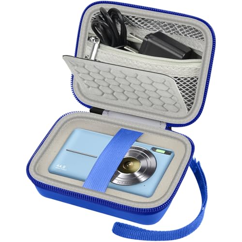 Digitalkameratasche für VOXPAN Digitalkamera für Anfänger, 8X Digital Zoom HD Digitalkamera Fotoapparat 21 MP 1080P HD 2,7 Zoll Foto Kompaktkamera, nur kleine Aufbewahrungsbox (Blau)