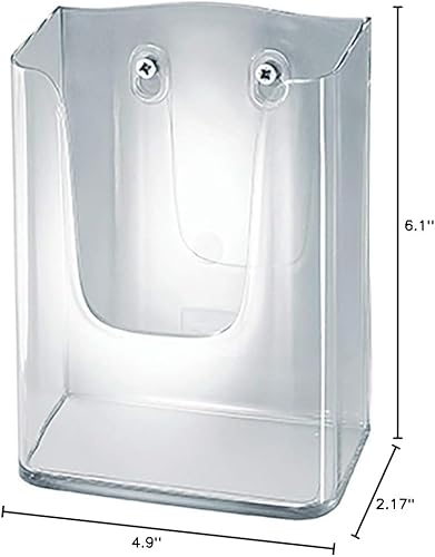 Vista 7 de Sigel LH116 Porta literatura de pared acrílico, con 1 compartimento, transparente, para A5