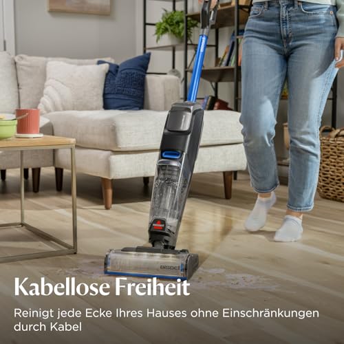 BISSELL CrossWave OmniFind, Kabelloser Nass Trockensauger, Saugen & Wischen in Einem, FurFinder...