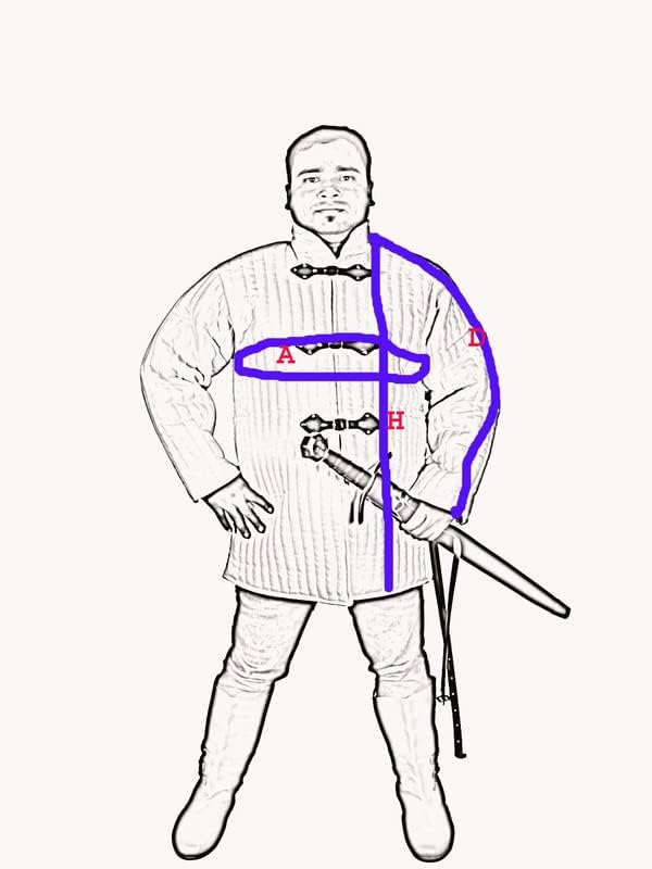 Medievals Thick Padded Quilted Jacket Gambeson Historical Costumes Full Sleeves for rennaissance Dress