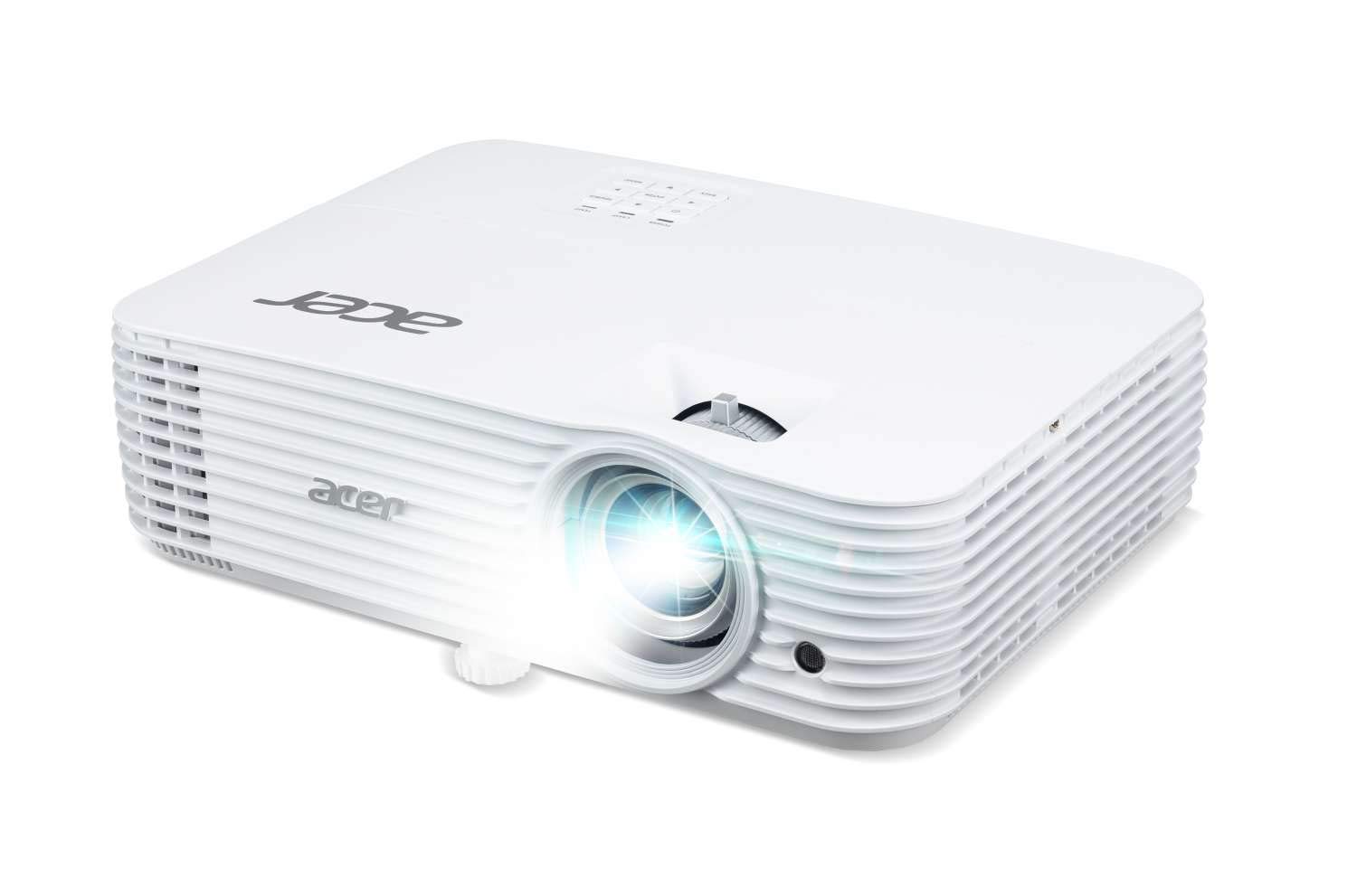 ACER Projektor P1555 (Full HD 1920 x 1080, kontrast: 10 000:1, 4000 ANSI lumenów, HDMI/MHL, VGA, Composite Audio RS232), biały