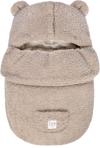 Image of 7AM Enfant Universal Stroller Footmuff - Water Repellent Winter Bunting Bag for Strollers & Car Seats, Soft Micro-Fleece & Plush Lined Stroller Footmuff for Baby Boy & Girl | BebePOD