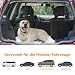 Izrielar Hundegitter Auto, Autoschutzgitter Trenngitter Universal, Autoschutzgitter Verstellbare Breite mit Sicherheitsgurt für Hunde, Maße 30 x 90-145 cm
