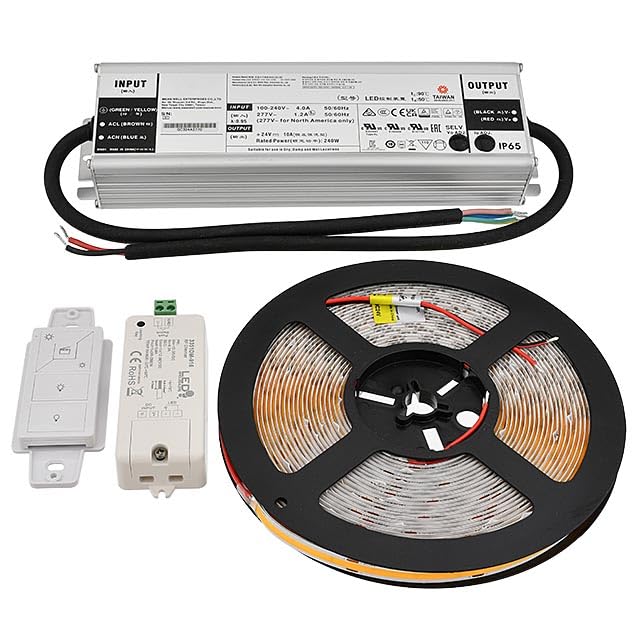 Tira LED flexible 32.8 pies 4800 LEDs blanca 6000K kit miniatura 2