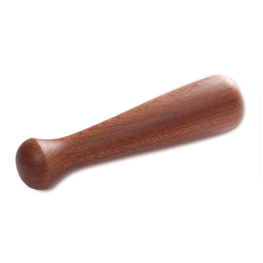 BATLAM Mörser und Stößel Stößel- und Mörser-Set für Küchenzutaten, manuelle Holz-Knoblauchpresse, Pfeffermühle zum Mahlen von Nüssen, Durchmesser: 3,7 Zoll, Mühle, Gewürz-Kräutermühle