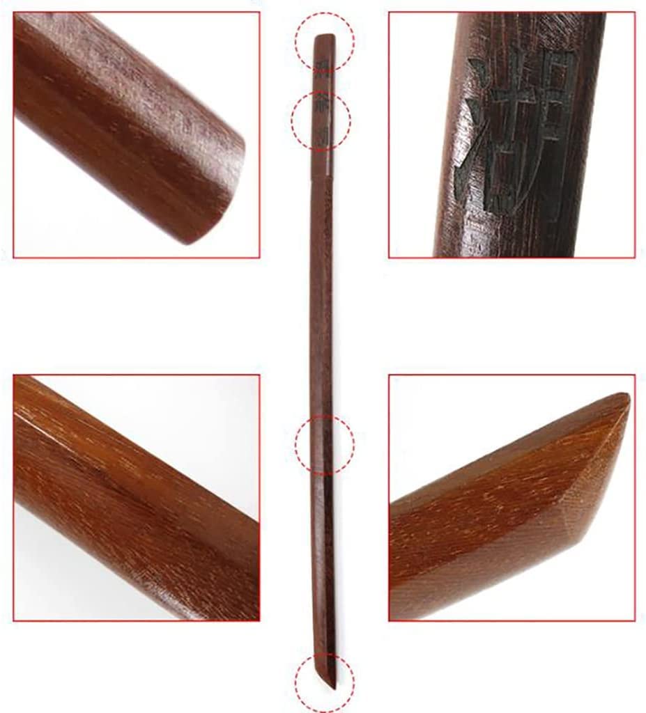 Madera Bokken Katana Espada de Entrenamiento Espada de Madera Espada de práctica Espada samurái Anime japonés Cosplay Kendo Aikido Budo Jiu Jitsu Ninjutsu, Exhibición en el hogar-100 CM