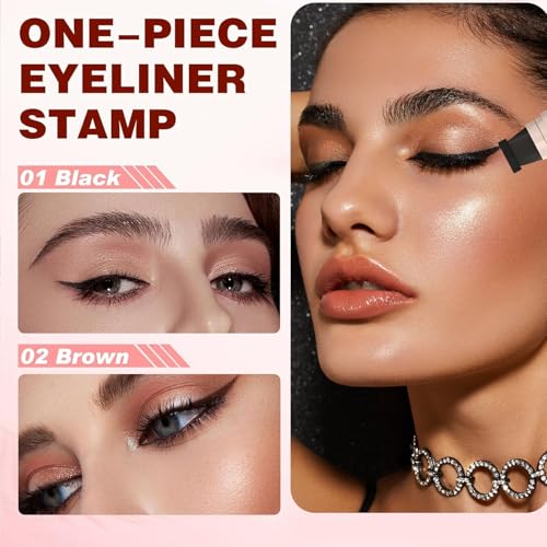 2Packs Stamp Eyeliner Wing Stamp negro 2ml miniatura 3