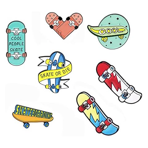 Enamel pins for jackets,Cute pins for backpacks,Badge brooch pins(7pcs) Cover