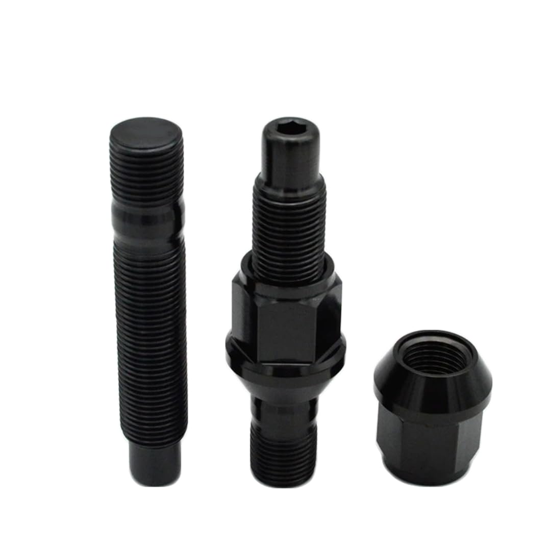 Śruby do Kół dla BMW, dla Mini, dla Toyoty Supry, Śruby do felg tytanowych M12/M14x1,25/1,5x75/78 mm i M12/14x1,25/1,5x27 mm z nakrętką