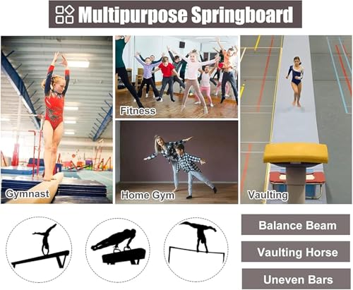 Tabla de salto para principiantes, estable y resistente al desgarro, ideal para salto infantil y entrenamiento de gimnasia