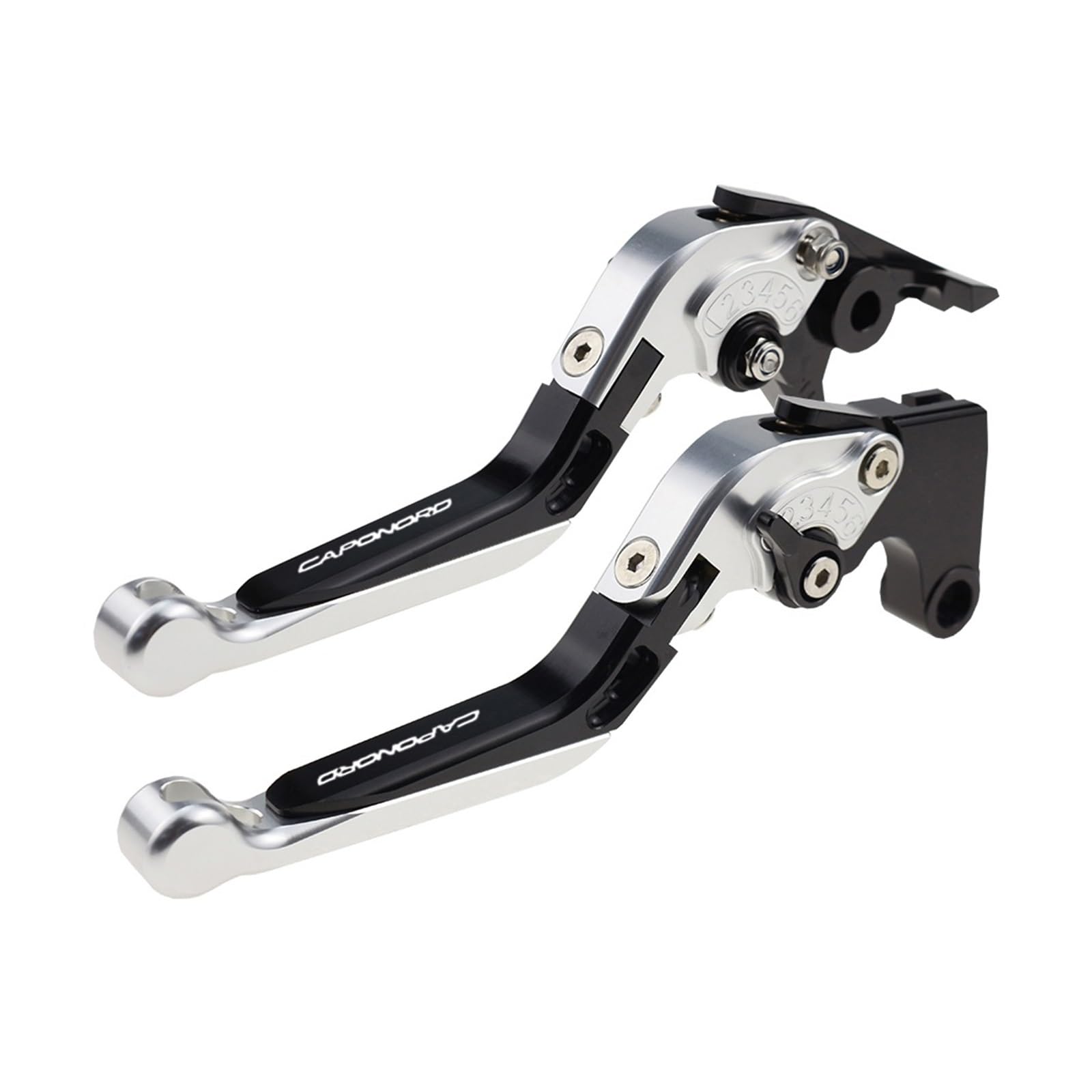 Jghfdws 10 Motorcycle Brake Clutch Lever Set For Caponord1200 Motorcycle Folding Extendable Brake Clutch Levers(10)