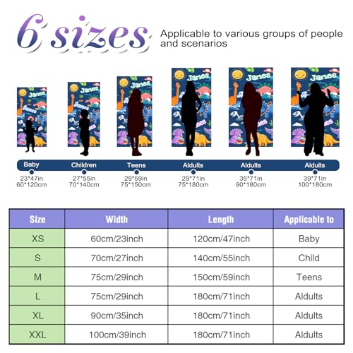 image for Baosity Personalized Beach Towel for Kids Adults with Name | Oversized