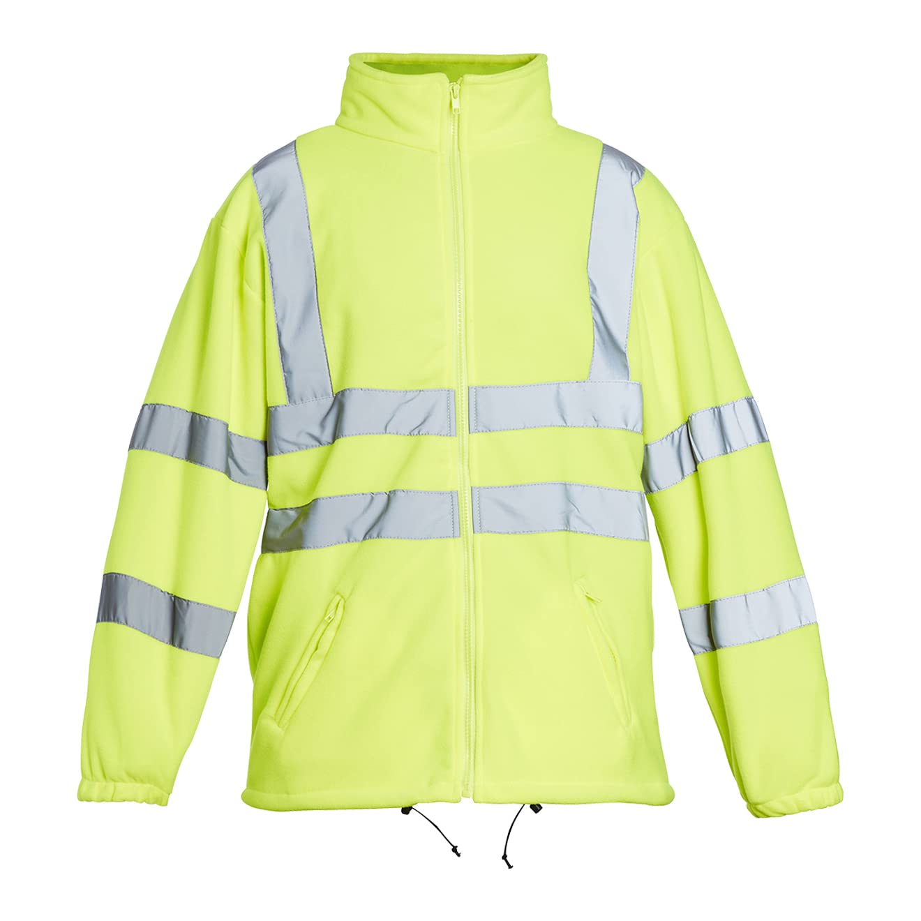 Chaqueta polar amarilla Blackrock Hi Vis, para hombre y mujer, duradera y cálida, antipilling, ropa de trabajo de seguridad reflectante de alta visibilidad, totalmente certificada EN