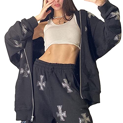 Veste grunge oversize pour vos sorties urbaines et soirées style Y2K