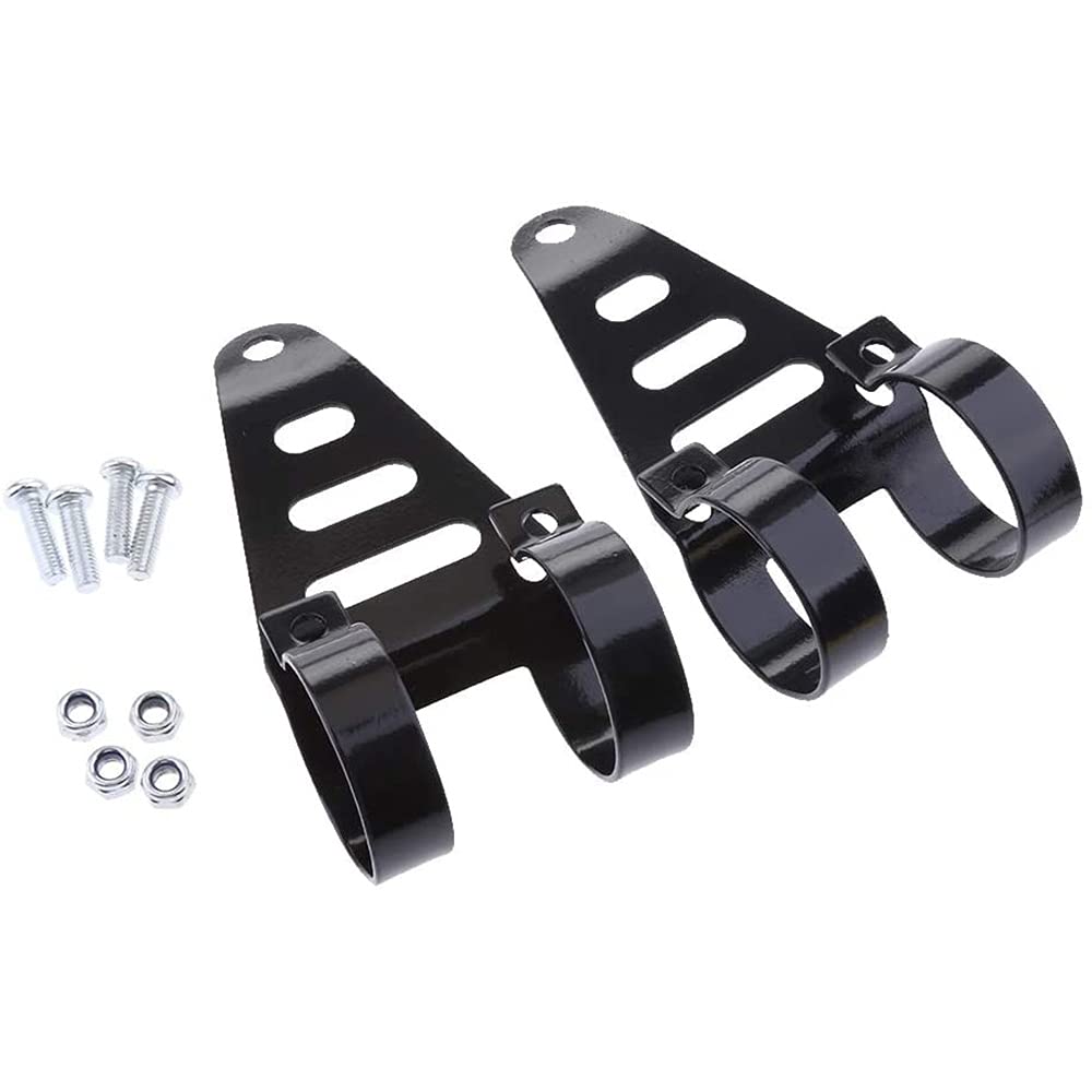 2pcs moto faro staffa di montaggio per Cafe Racers forcella 41-43mm