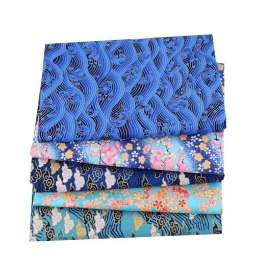 ALCXAZS Tela de algodón estilo japonés, selección premium, patrones únicos, hermosa impresión para proyectos de manualidades con cubiertas faciales, tela algodón kimono japonés, telas para, Tipo 3