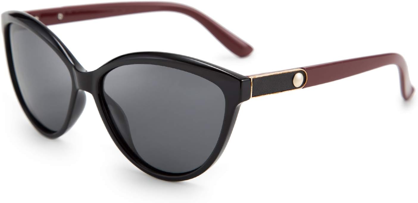 FEISEDY Classic Cateye Polarized Sunglasses for Women UV Protection Stylish Cat Eye Sunglasses B2512
