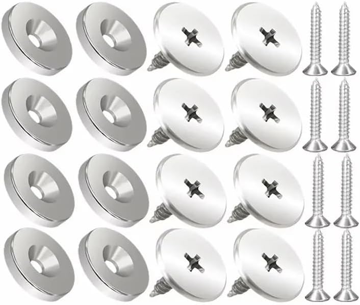Cabinet Magnetic Catches Concealed Magnetic Closure Door Latch Kitchen Cupboard Drawer Door Magnet Catch Closer Hardware Fitting(24set)
