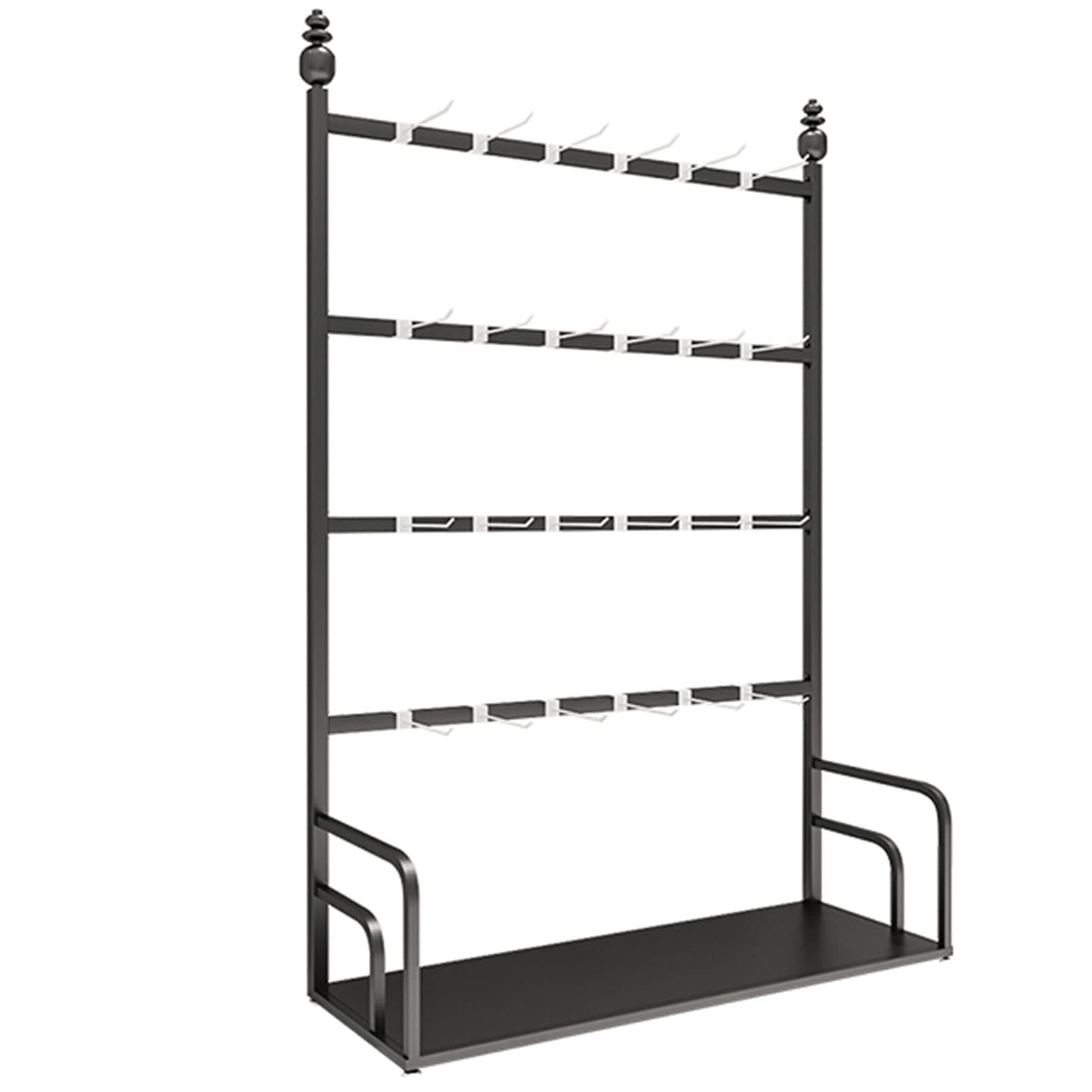 HADECOLL Heavy Duty Metal Display Rack, Multifunctional Storage Shelf For Clothing, Accessories, And Jewelry Organization