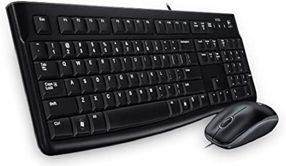 Logitech MK120 Wired Keyboard and Mouse for Windows - BGR QWERTY Layout