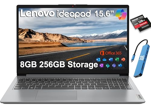 Lenovo IdeaPad 1 Laptop 15.6'' 8GB RAM 256GB SSD eMMC