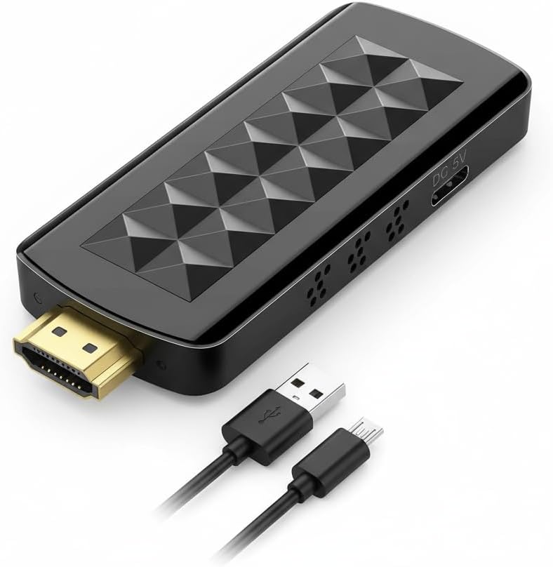 HDMI to DisplayPort, DisplayPort Cable Adapter, Male DP Female with USB Power, Support 4K@60Hz, 1080P@144hz, Display1.4, Dual - Modes, Compatible Laptop(NOT Port)
