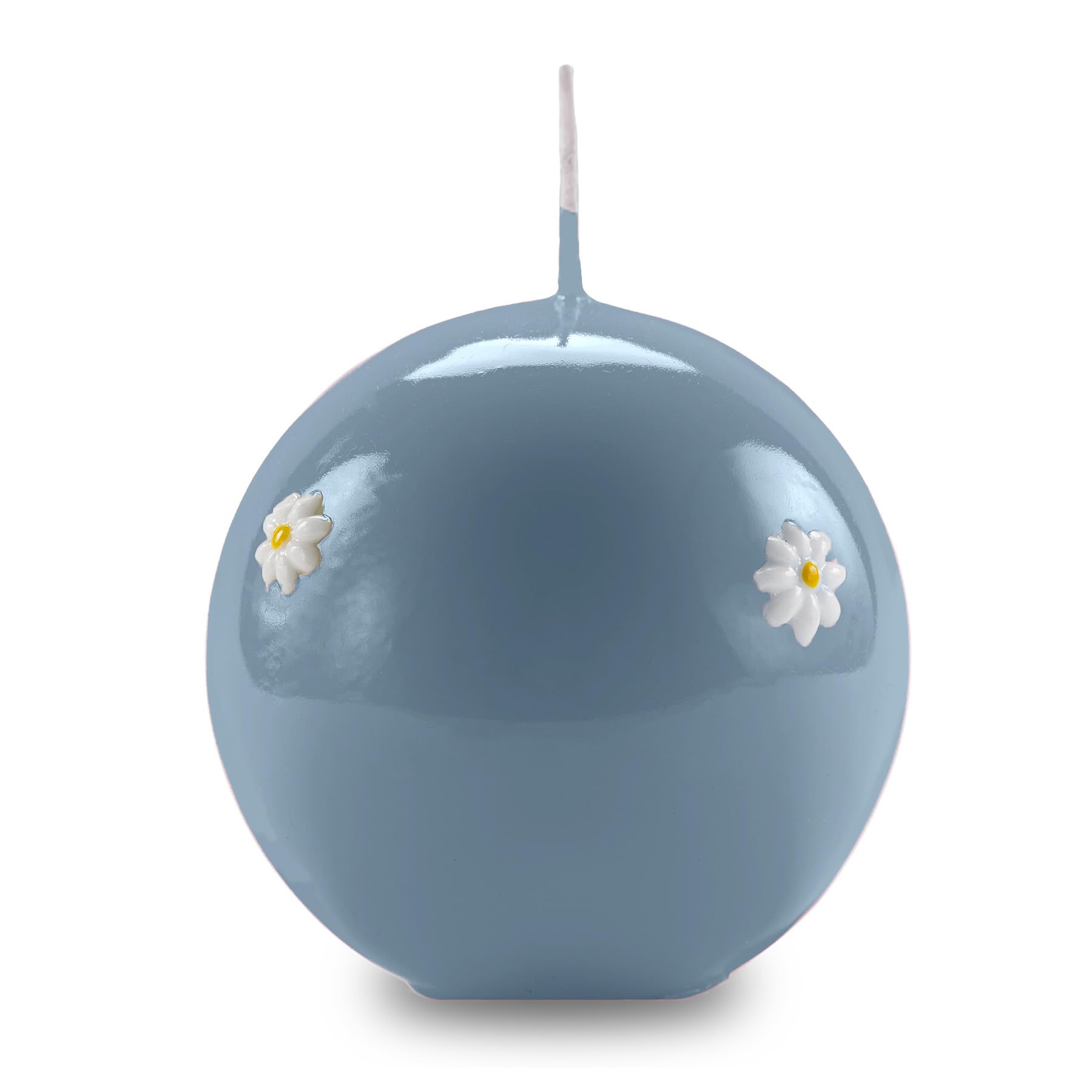 Bougie boule marguerites longue durée 49h pour une décoration de salon sans fumée