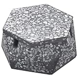 FREELOVE Concrete Ashtray with Lid & Stainless Steel Ashtrays for Cigarettes, Accelerated Cement Ash