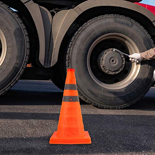 Mini cones esportivos de 45 cm Scicalife, cones de estrada, cones de trânsito dobráveis multiuso, co