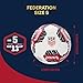 Icon Sports Officially Licensed U.S. Soccer Federation USMNT Soccer Ball Size 5 - Signed Edition White