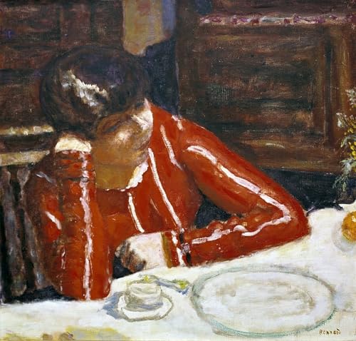 Poster Pierre Bonnard Femme en haut rouge pour déco de chambre vintage