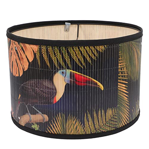 Ifundom Abat-jour Tissu Brodé Tropical Pour Lampe De Table Housse De Lampe Élégante Avec Motif Aléatoire Design Moderne Pour Maison Et Hôtel