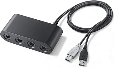 【K&SGAMER】 Nintendo Switch 対応 ゲームキューブコントローラ 接続タップ WiiU スマブラ 対応