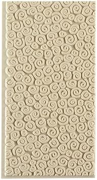 Cool Tools - Flexible Texture Tile - Spirals Mini - 4 X 2