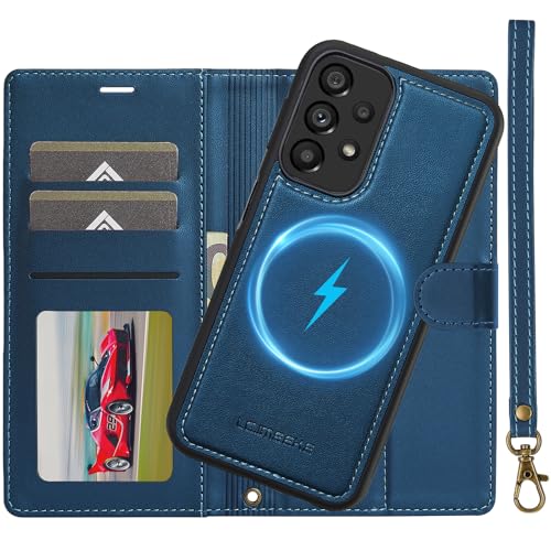Étui pour Samsung Galaxy A53 avec coque amovible protection RFID et chargement sans fil