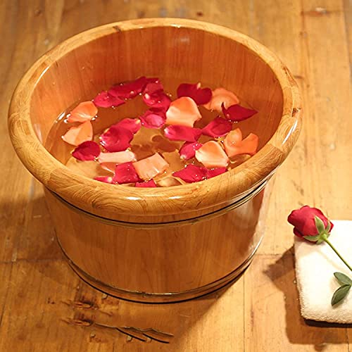 Baril de Madera para Spa de Pies, Cubeta de Cedro Sólido con Masaje miniatura 2