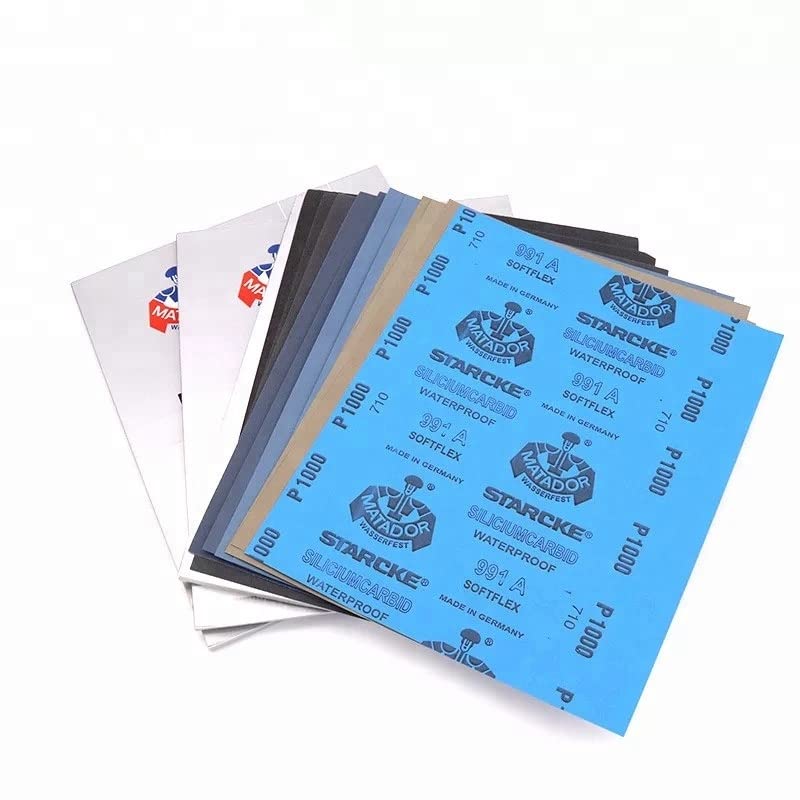 Starcke Matador Premium Schleifpapier – Made In Germany, Körnung P80, 5 Blätter, Für Nass- & Trockenschliff