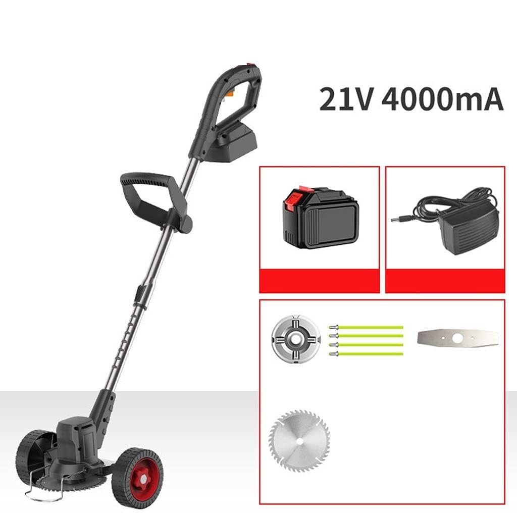 HYQHYX desbrozadora bateria Cortacésped Cortacésped eléctrico Cortacésped doméstico de batería de Litio de Alta Potencia